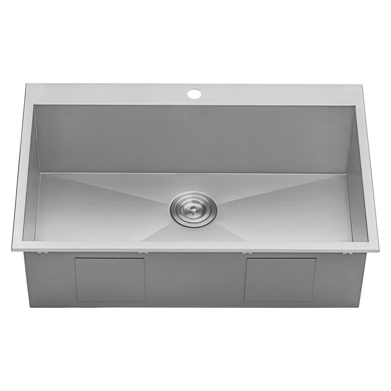 Tirana 33" L x 22" W Drop-in Kitchen Sink
