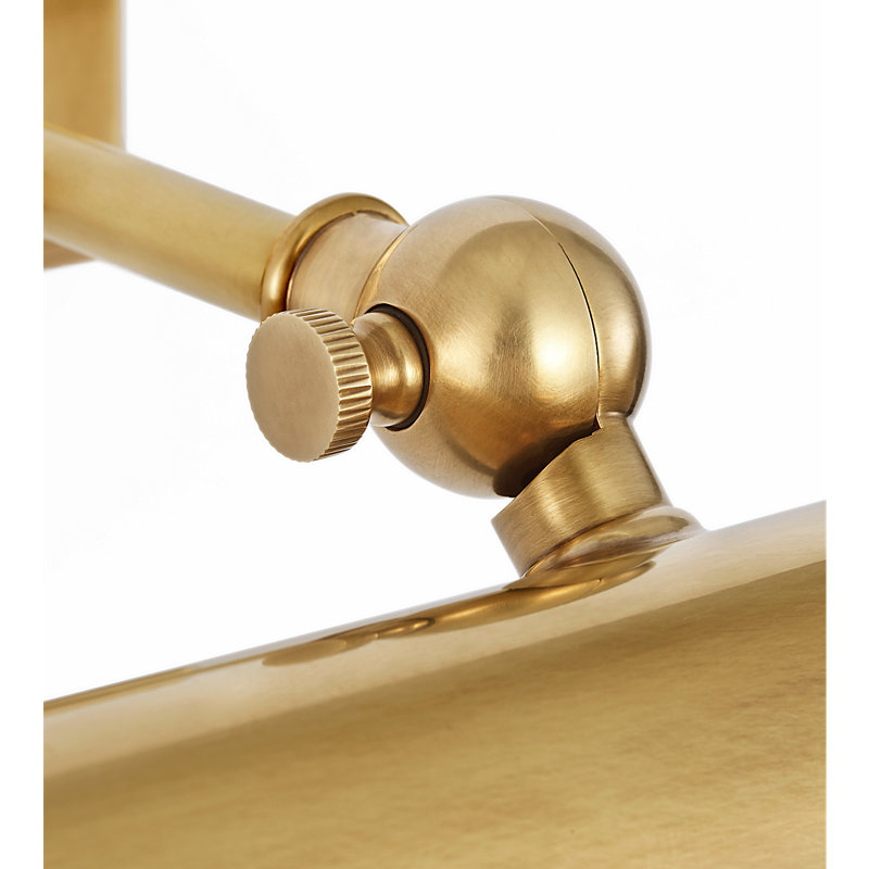Cabinet Maker 18" Cordless Picture Light, Antique-Burnished Brass