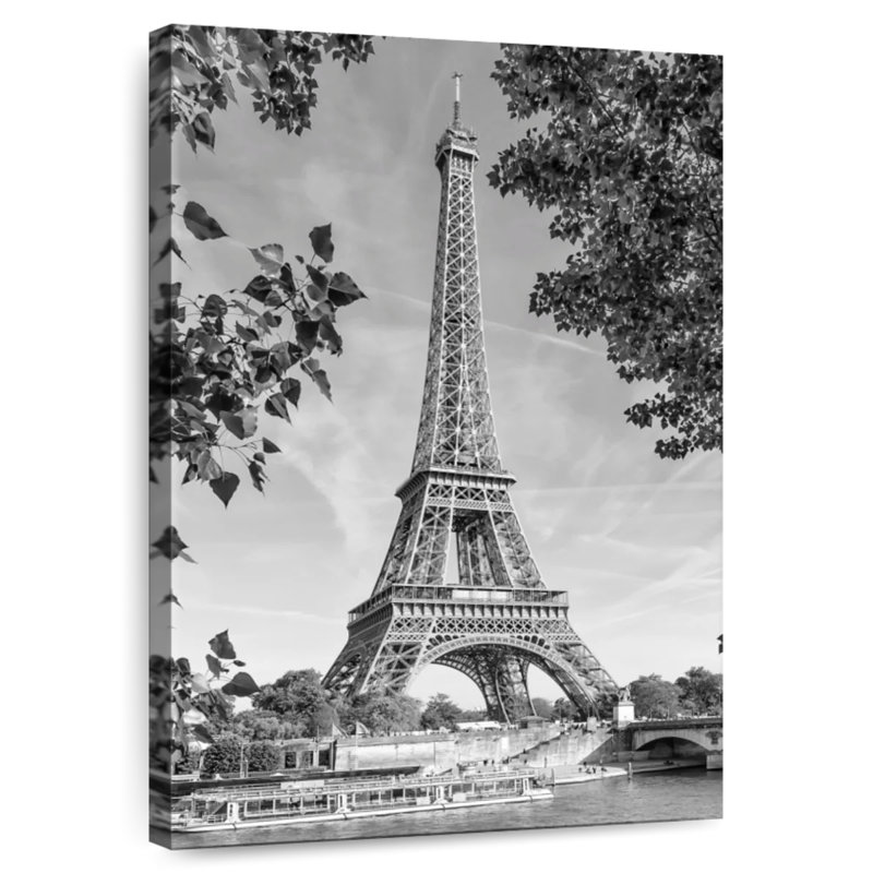 Lilie, Tour Eiffel et la seine, H 30 po x l 20 po