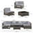 6 - Person Seating Group with Cushions