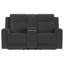 Causeuse inclinable rembourrée anthracite foncé-2033965880