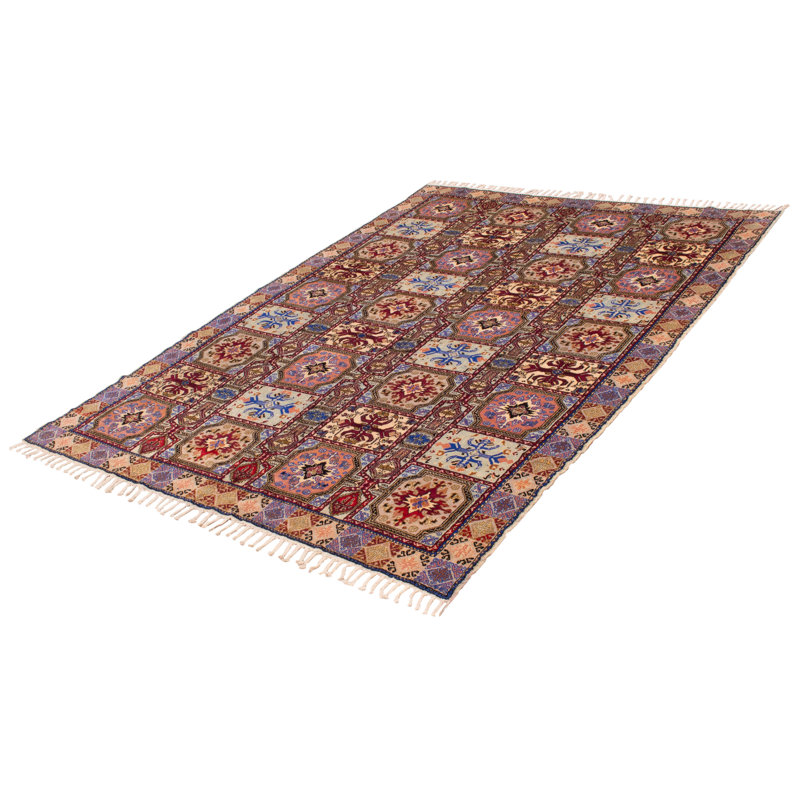 Tapis unique en laine noué à la main 8 pi 2 po x 11 pi 2 po années 1990