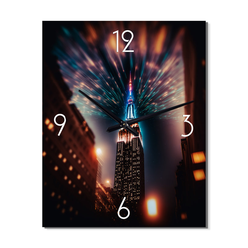 Horloge murale moderne, horloge murale décorative en aluminium, Très large