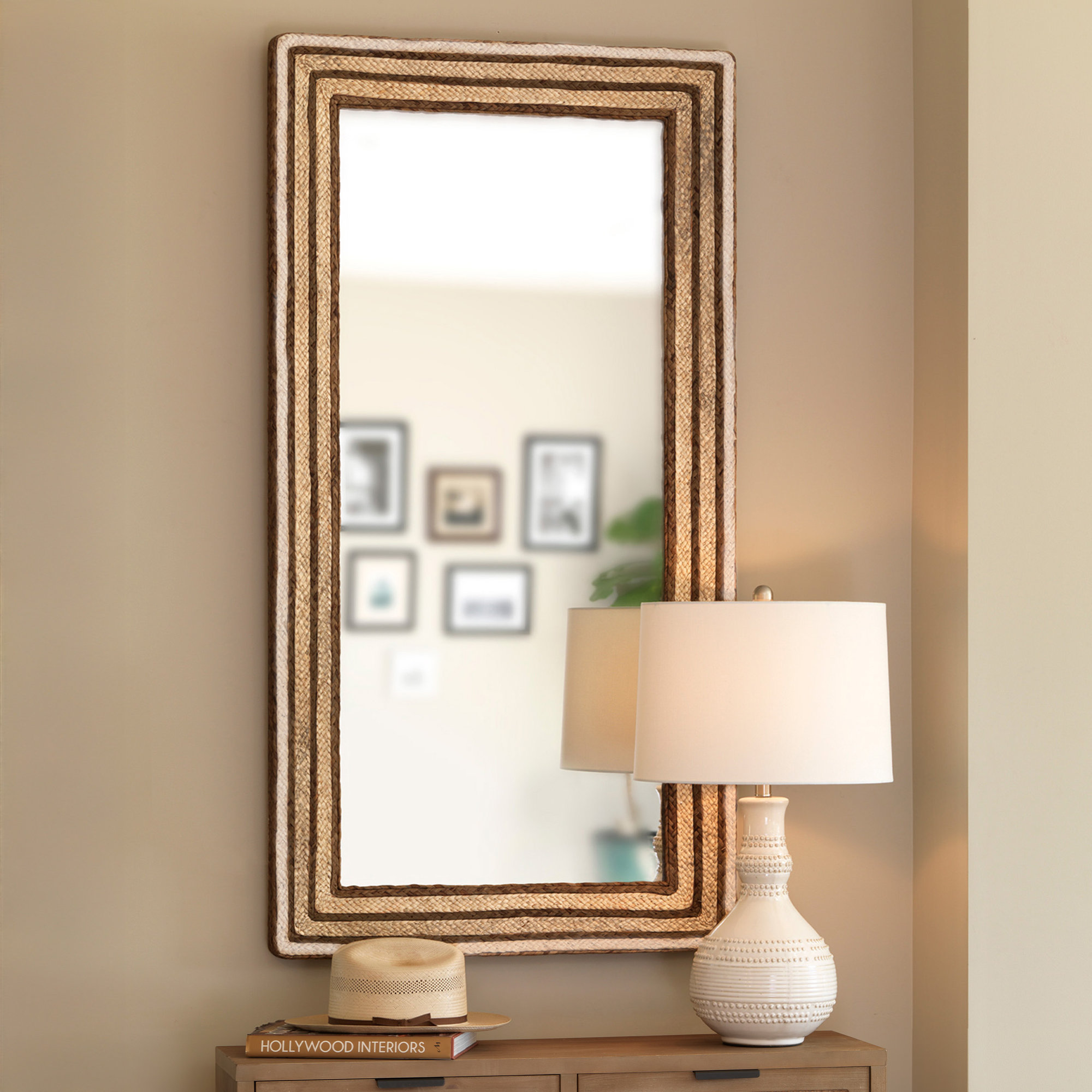 Ruppie Maritime Mirror, Rectangle 57.75" x 29.75"