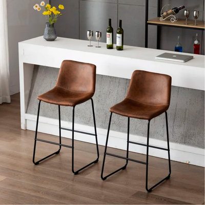 Oconnor Faux Leather Upholstered Stool