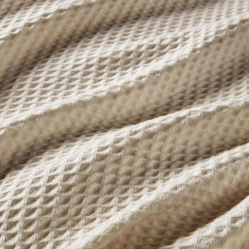 Couverture Modern Waffle Weave, Kaki, Très grand lit