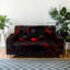 Housse extensible noire et rouge pour canapé 3D, impression numérique en microfibre, housse de protection antidérapante lavable à la machine, convient à une chaise, une causeuse, un canapé et un canapé XL-1977169235-1974368882