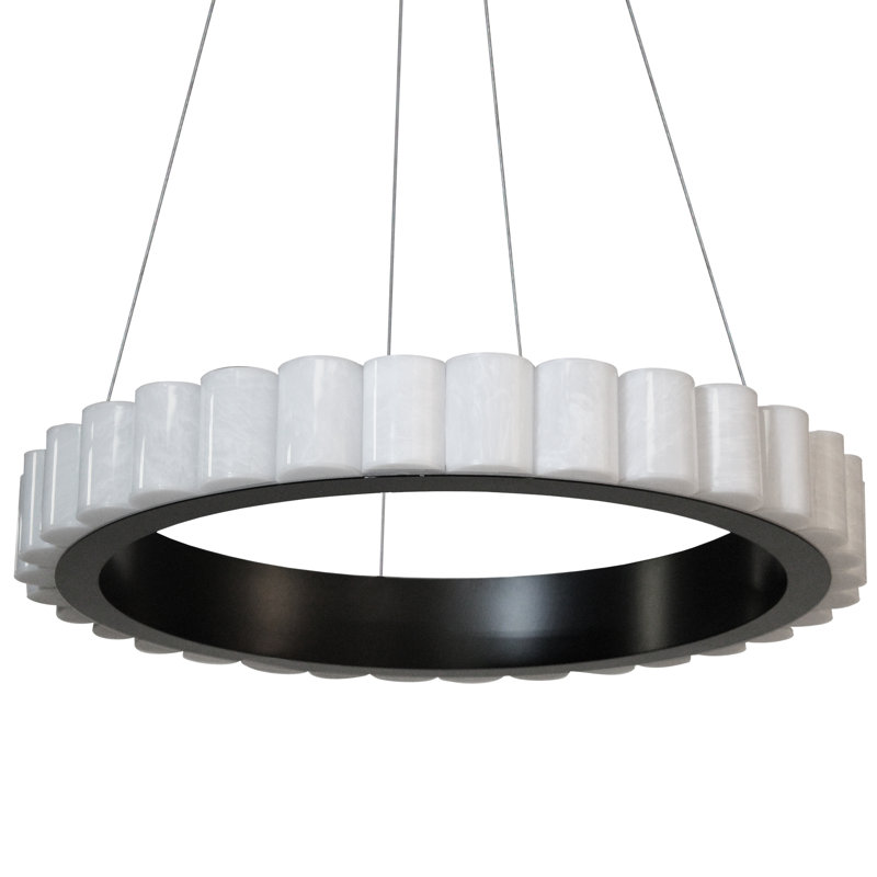 Lustre à DEL Celeste, Noir mat