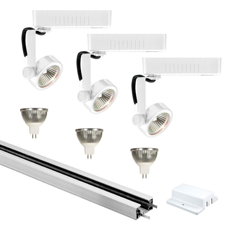 48'' 3 -Light Track Track Kit with Adjustable Head