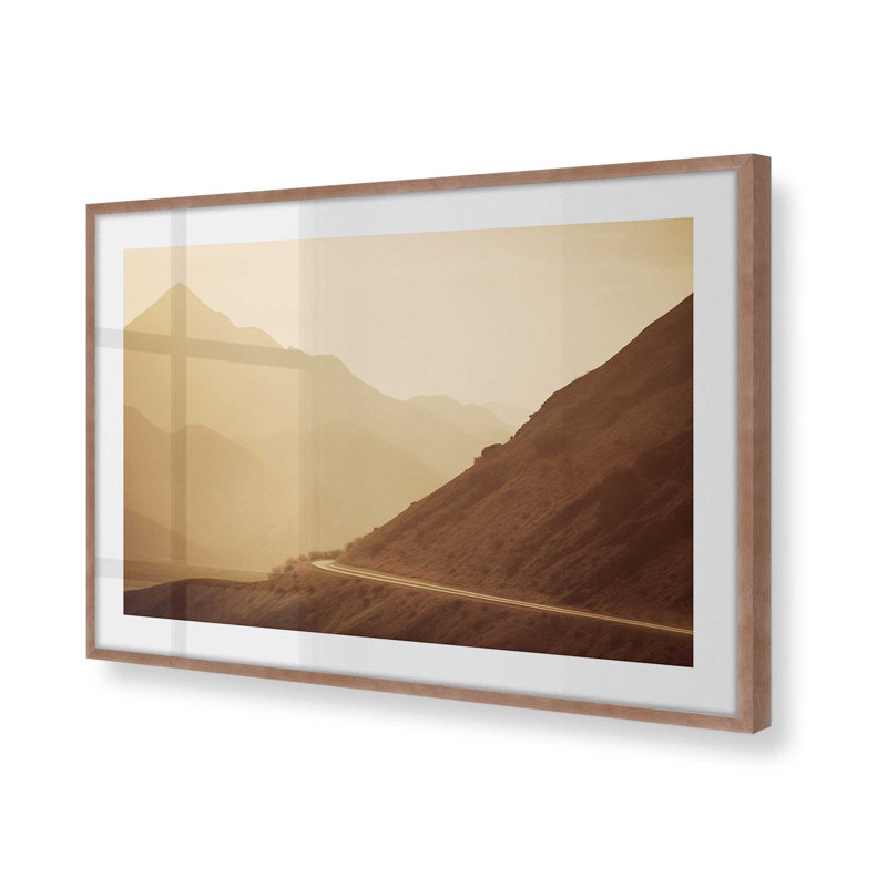 «Peaceful Mountain Drive I», Rose poudre, H 12,25 po x l 15,25 po