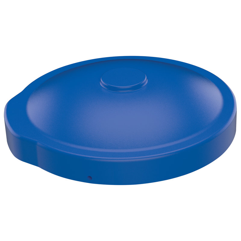 Couvercle en plastique universel Vestil, Bleu