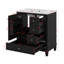 30" Bathroom Vanity With Sink, One Door With Shelf And Three Drawers-119471318