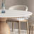 Simple Solid Wood Rock Slab Round Dining Table Sets