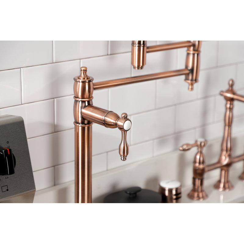 Robinet remplisseur Kingston, Cuivre antique