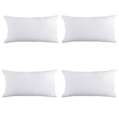 12x20 : 12X20 Oblong Pillow Insert, 95% Feather 5% Down, 100% Cotton  Fabric, Set of 2, White, BASIC HOME : : Home & Kitchen