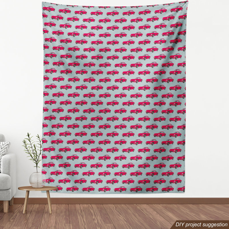 Tissu Ambesonne Cars, l 36 po x L 360 po