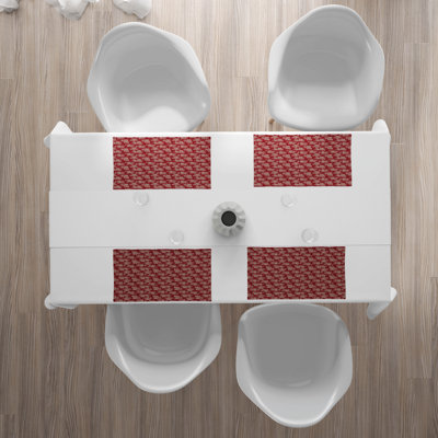 Polyester Floral Rectangle Placemat