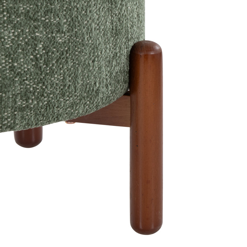 Repose-pieds avec rangement Greely, Vert