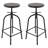 Izavier Swivel Adjustable Height Counter Stool with Metal Frame