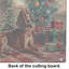 Grande planche à découper en verre Redbone Coonhound Cozy Christmas