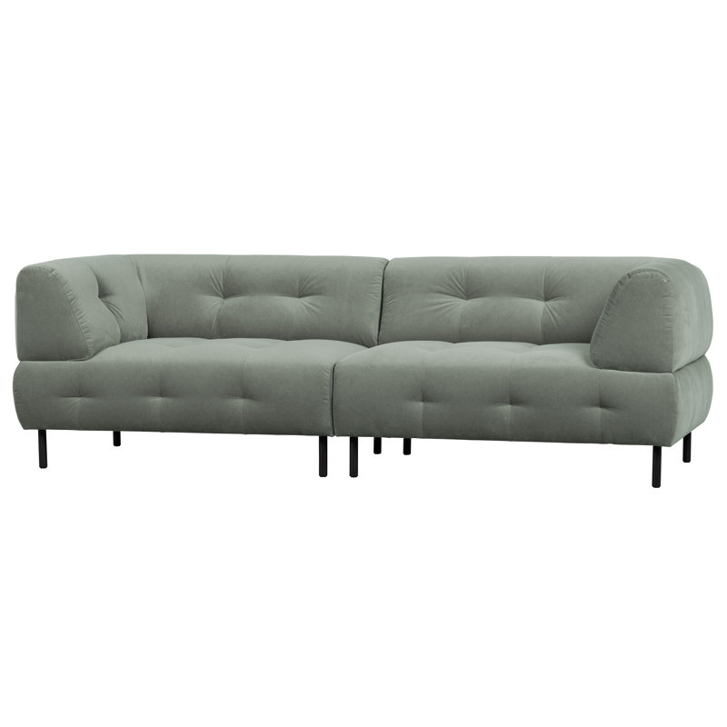 4 Seater Sofa, Washed Velvet Waterplant