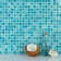 Hand Painted 12" x 12" Glass Grid Mosaic Tile