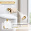 Ensemble d'accessoires de salle de bain de luxe, 10 pièces, quincaillerie en acier inoxydable SUS304 avec barres à serviettes et crochets de 23,6 po-129940436