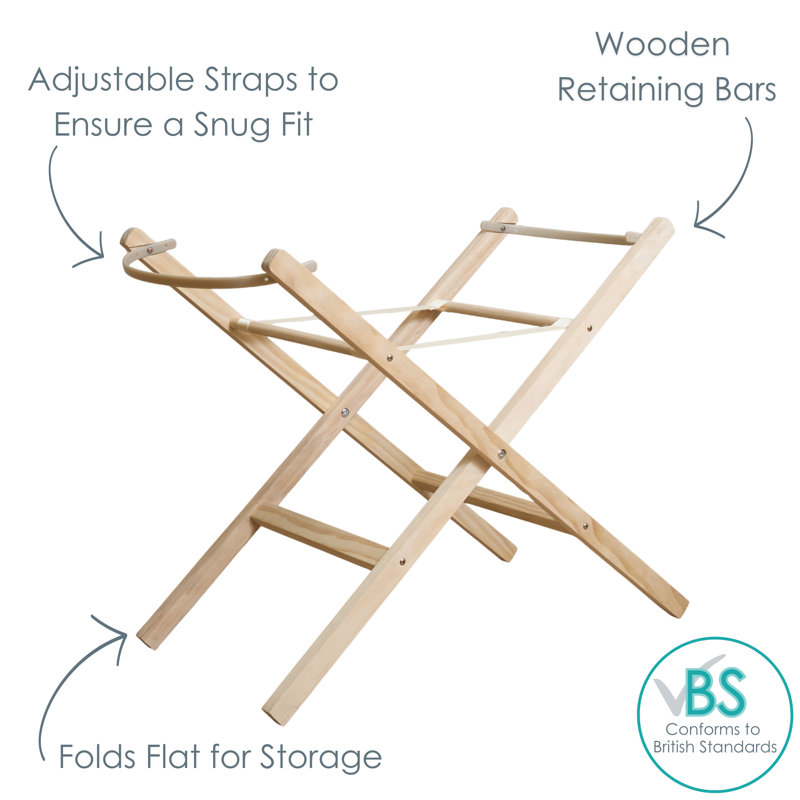 Moses Basket Stand, Natural