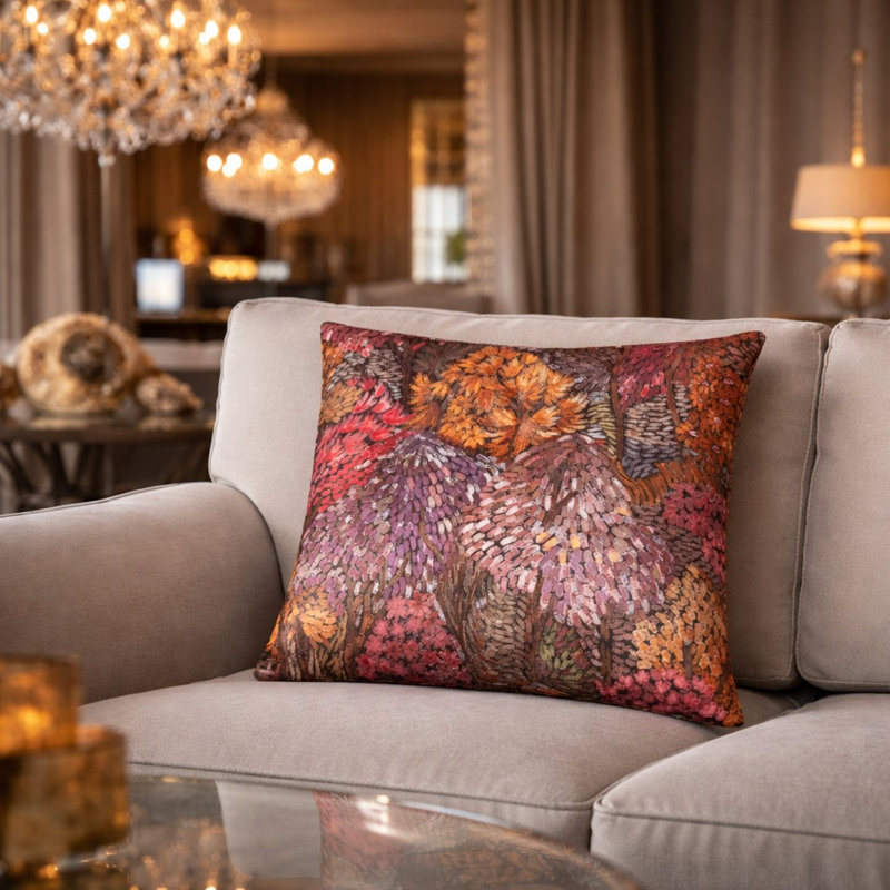 Coussin Calabria, Pink Floral