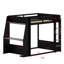 Lit superposé de jeu avec bureau intégré, tablettes de rangement, charge USB et lumière DEL-359398905-359398906