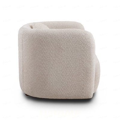 Fauteuil d'appoint carré, fauteuil rembourré en nuage Boucle, fauteuil de style japonais, canapé 1 place