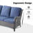 6 - Person Patio Conversation Set with Cushions-821603965-821603966