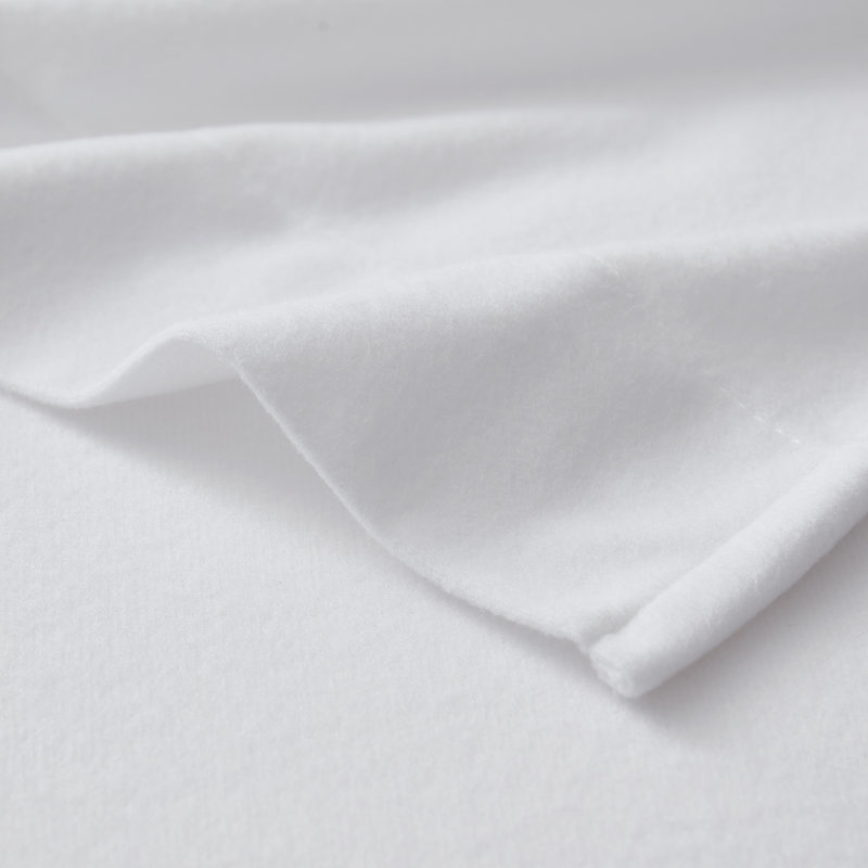 Cotton Flannel Solid Sheets Warm and Cozy Extra Deep Pockets, White, Twin