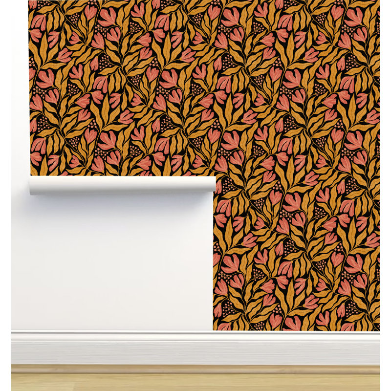 Rouleau de papier peint texturé L 12 pi x l 2 po Amy Mac Ready Designs, Foncé