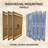 Nai Floating Headboard Solid Wood Wall Mount Blue Stonewash-810588782