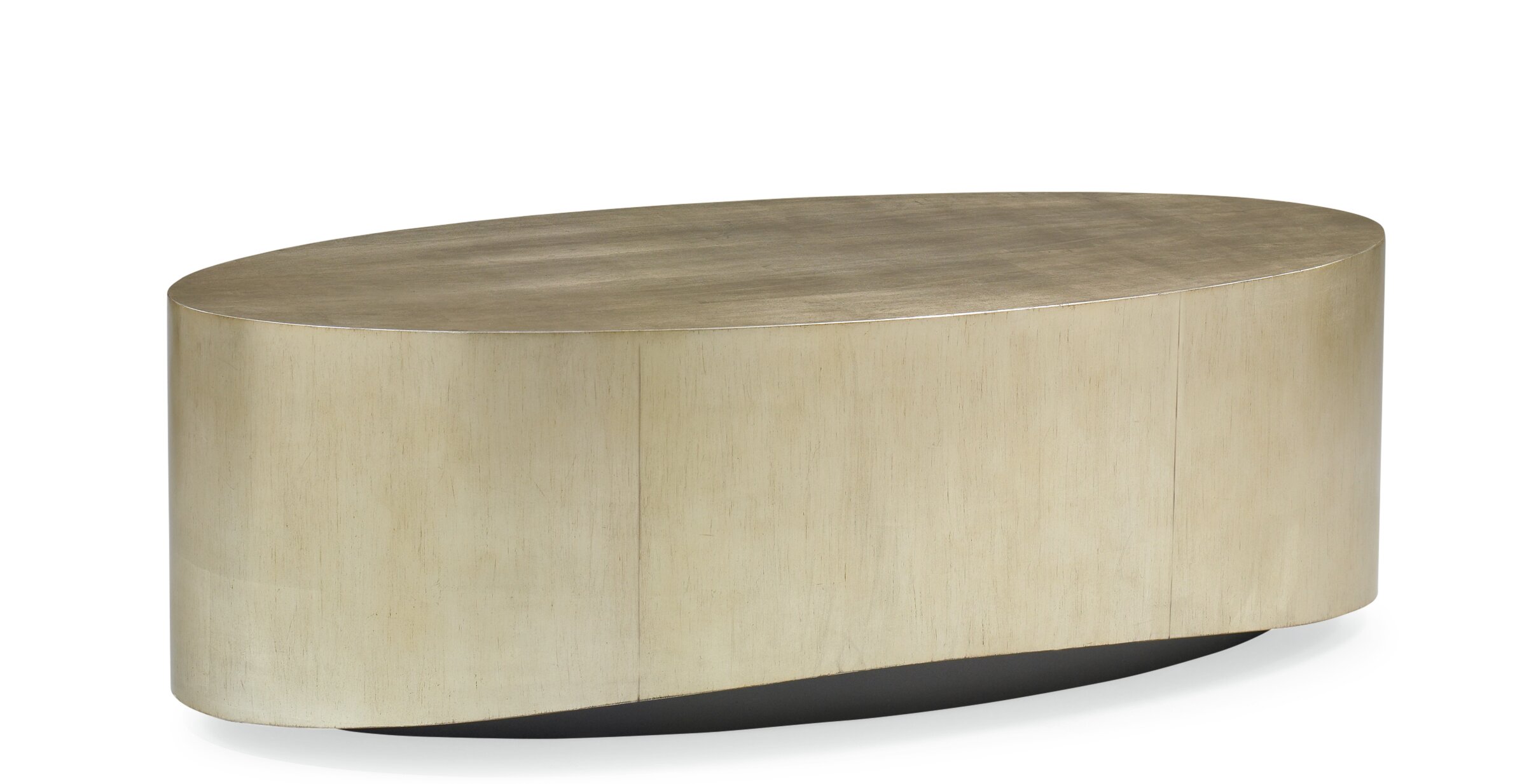 Oval drum outlet coffee table