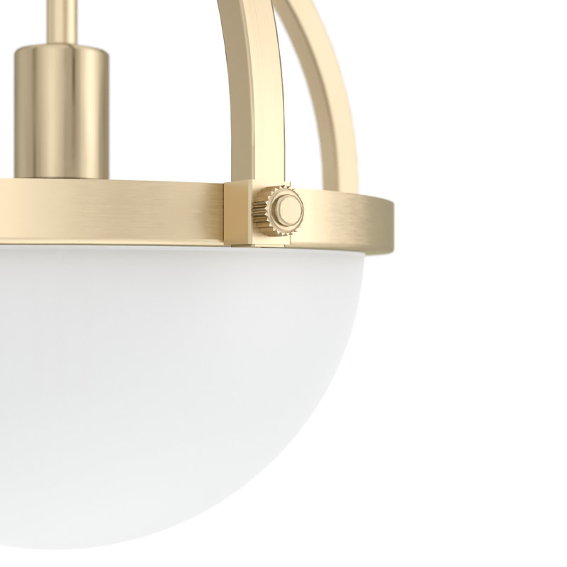 Luminaire suspendu sphérique 1 lumière Wedgefield, Altura doré