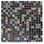 Hand Colored Mosaic 0.63" x 0.63" Glass/Natural Stone Grid Mosaic Wall & Floor Tile