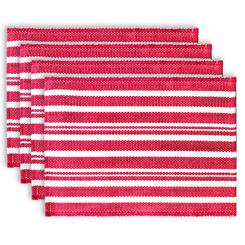Napperon en coton 6 po Alvaro Broadway, Rouge