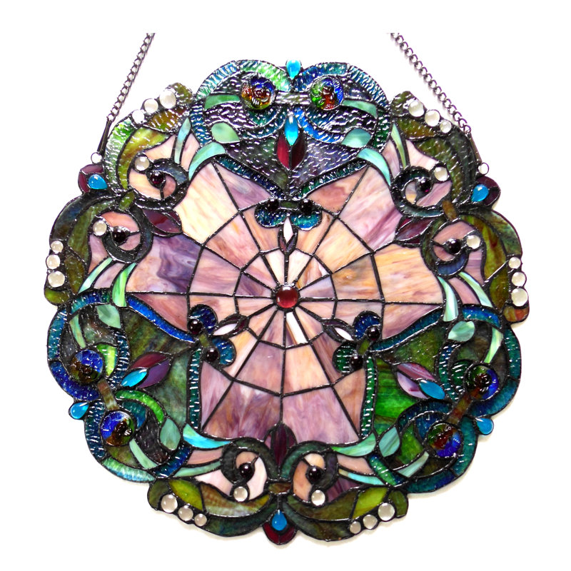 Panneau de fenêtre en verre tiffany