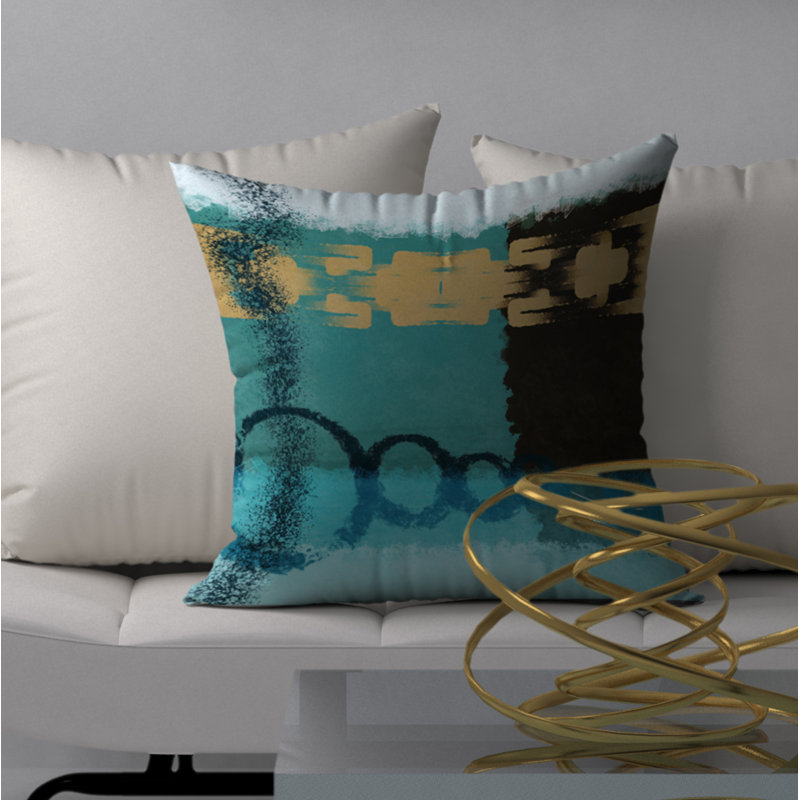 Housse de coussin carrée/insert, 18" x 18"