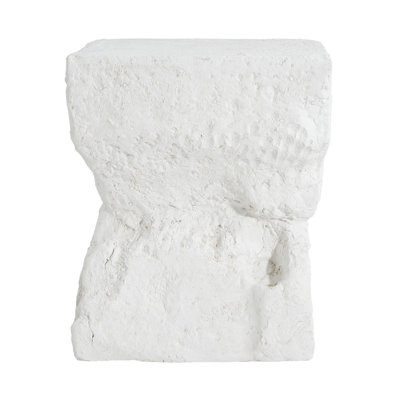 Cleo Outdoor Paito Modern Minimalist MGO Side Table, White