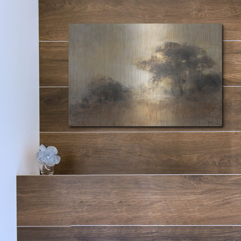 Art mural en métal «First Light 2» par Julia Purinton, H 12 po x l 16 po