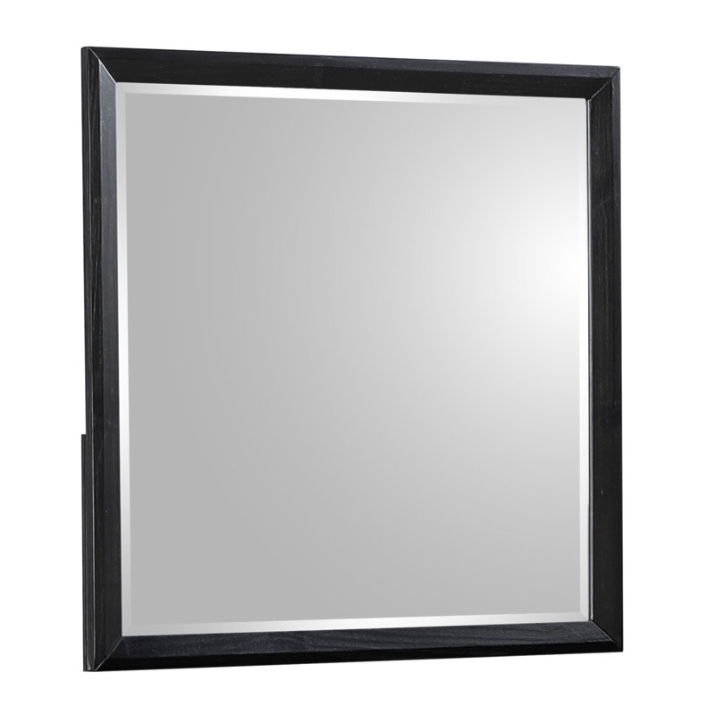Miroir Houston de style traditionnel en bois de noyer