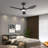 2pcs 42-inch Ceiling Fans With Lights And Remote Control Black-1154962146-1154962149