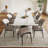 Modern Dining Table Chairs Faux Leather Upholstered Side Dining Chairs Kitchen Dining Chair with Metal Legs Not Assembled Need-1335905616-1341675936