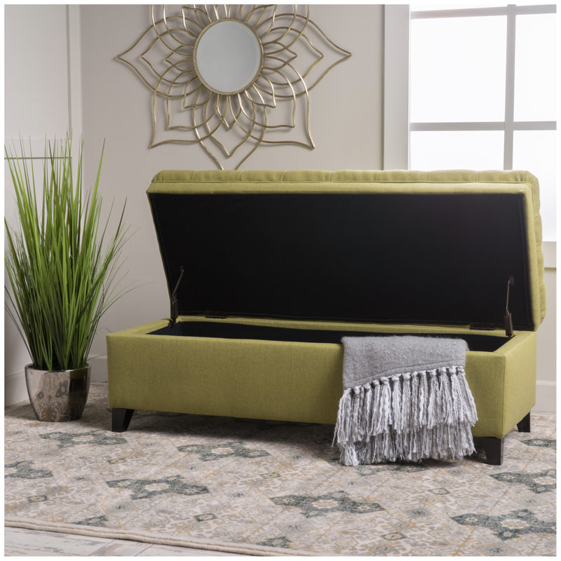 OTTOMAN DE RANGEMENT JULiana, Vert