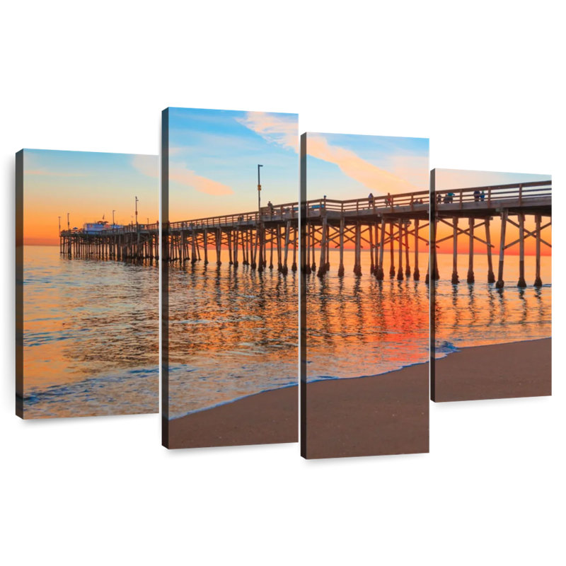 Gillard Balboa Pier Sunset, 27"H x 43"W