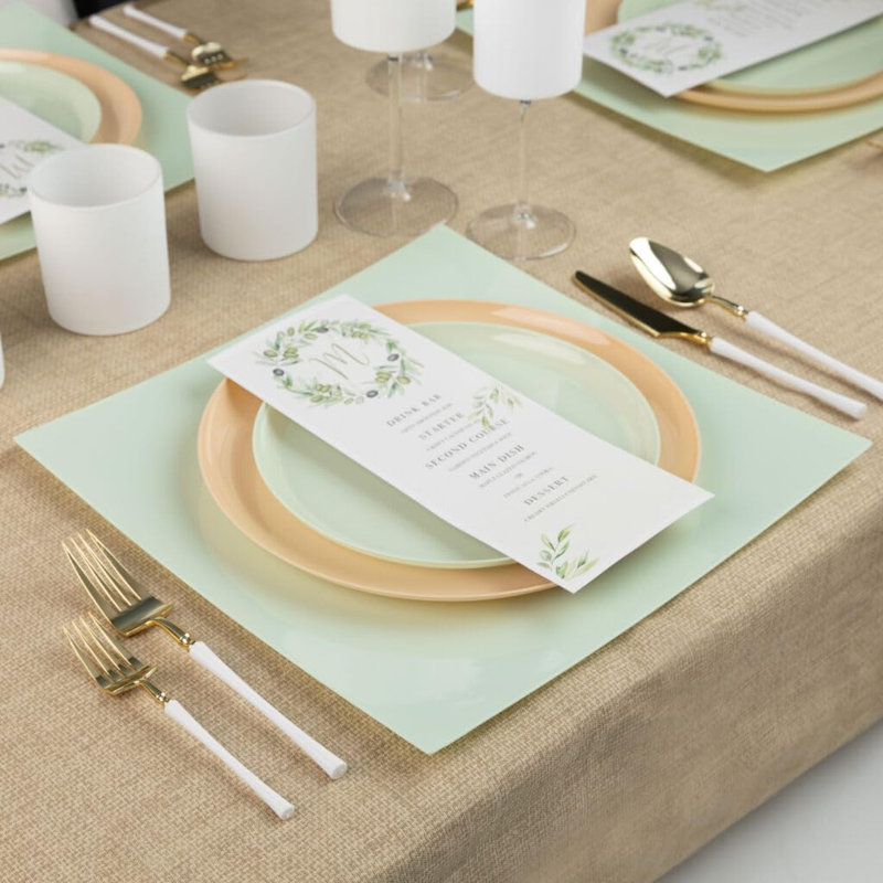 Disposable Dinner Plate, Set of 96