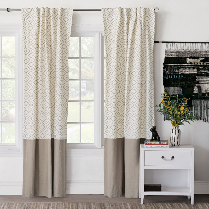 Freya Room Darkening Curtain, 48" x 120" 